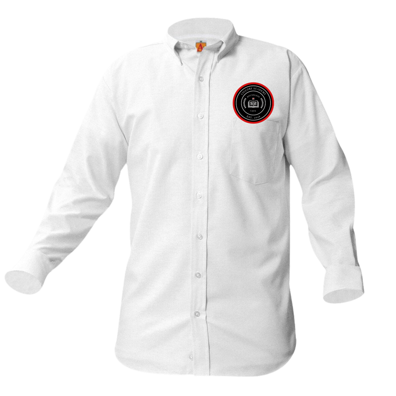 LIGUORI LONG SLEEVE OXFORD W/LOGO (8066LIG)